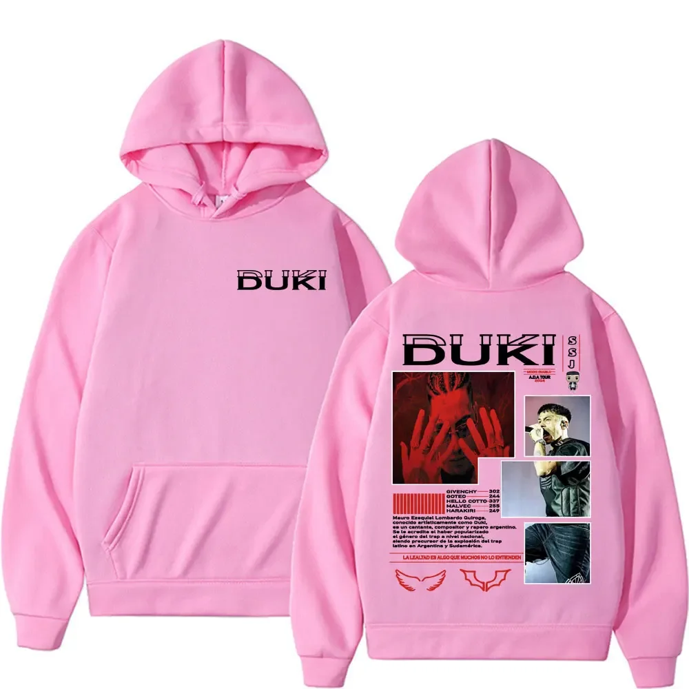 Рэпер Duki Ameri A.D.A Tour Album Толстовка Harajuku Хип-хоп Панк Пуловер с капюшоном Мужская