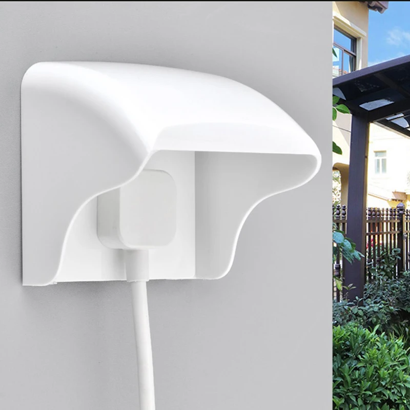 

Avoir Wall Waterproof Switch Box 86 Type Outdoor Socket Cover Box PC Plastic Rainproof Box White Blue Surface Protection Box