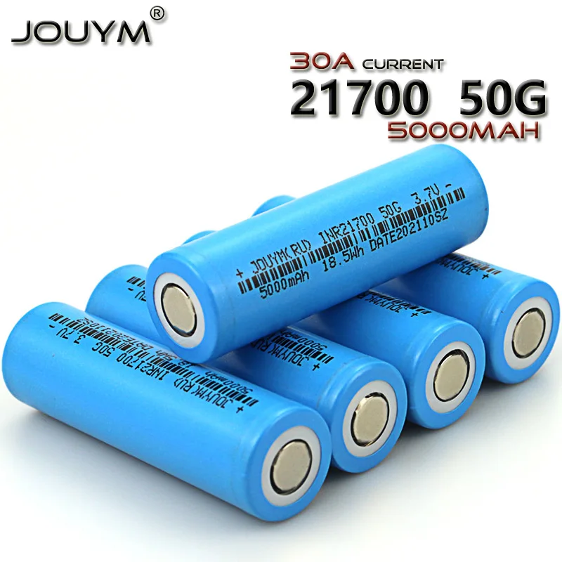

3.7V 21700 5000mAh 35A high current lithium-ion Rechargeable battery for screwdriver EV car electric bicycle batería