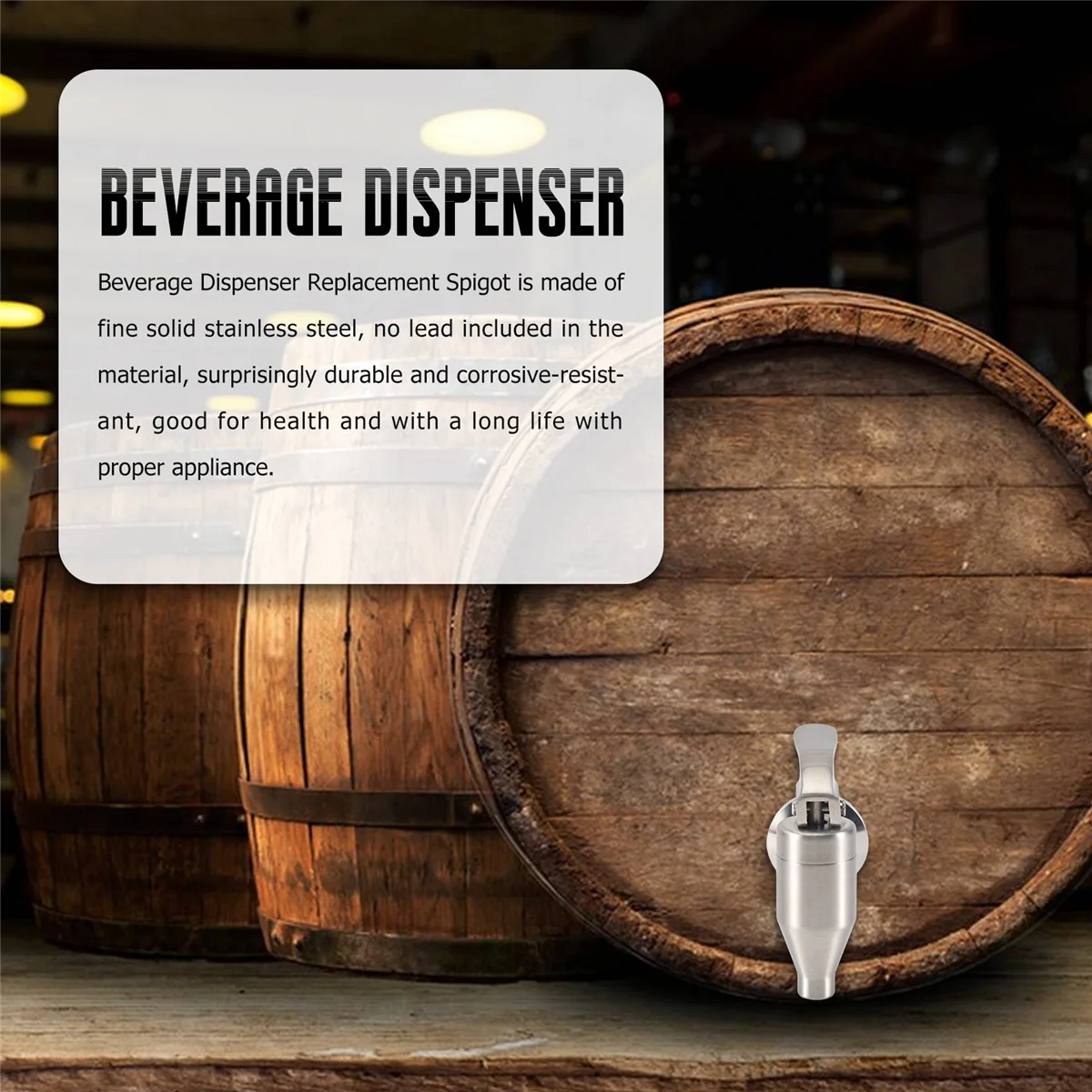 Сменный патрубок для диспенсера напитков полированная нержавеющая сталь