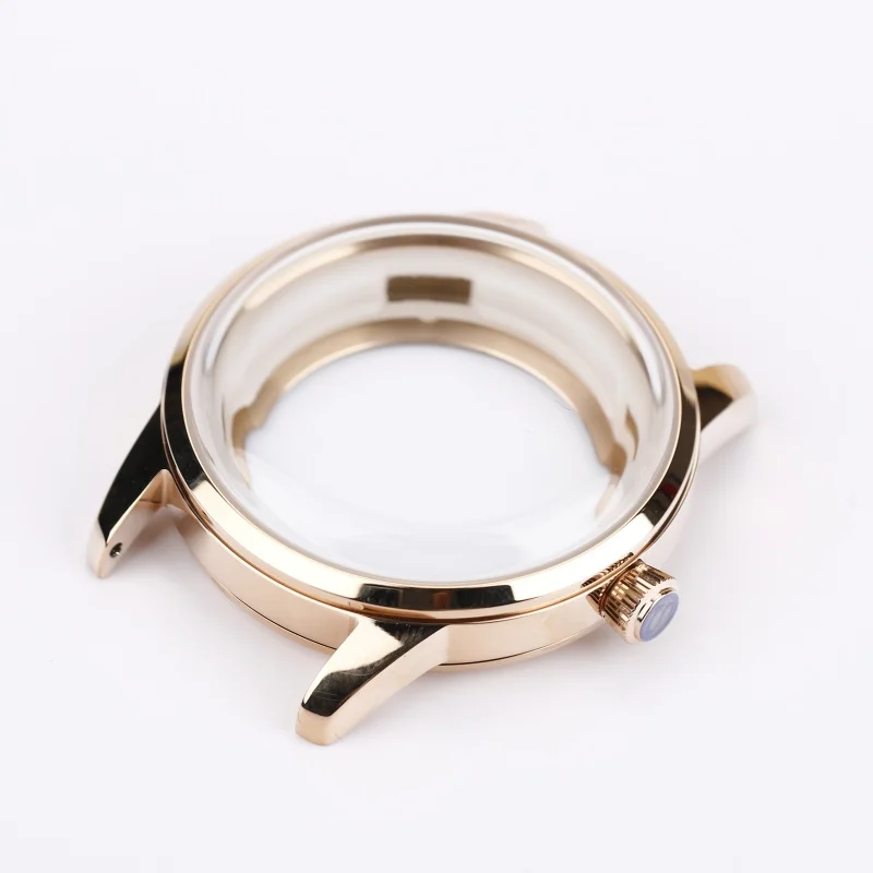 40 мм серебряный корпус для часов из нержавеющей стали мужские механические часы