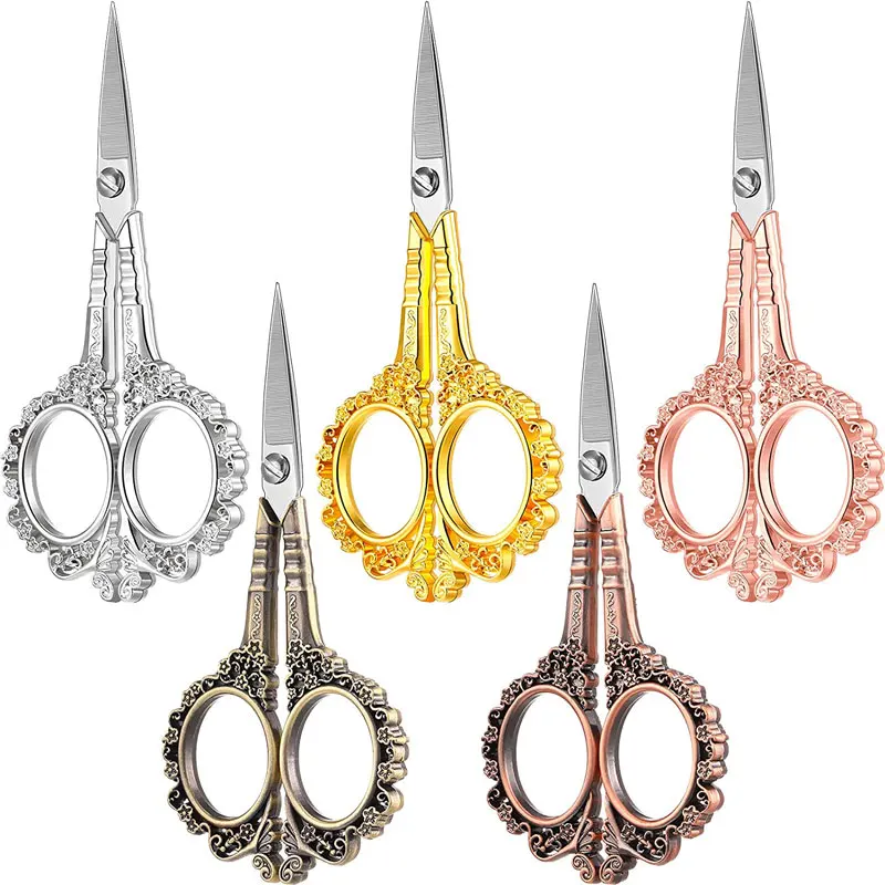 

1PC Sewing Embroidery Scissors Vintage Craft Scissors Stainless Steel Plum Scissors Tailor for Embroidery Sewing DIY Craft