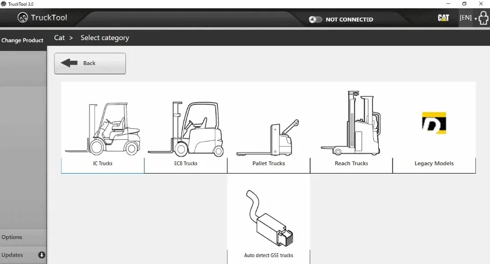 TruckTool 3.2.8 (диагностическая программа для вилочных подъемников Mitsubishi CatForkLifts Rocla TCM
