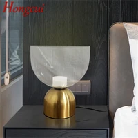 hongcui nordic table lamp contemporary simple creative glass desk home decorative led light
