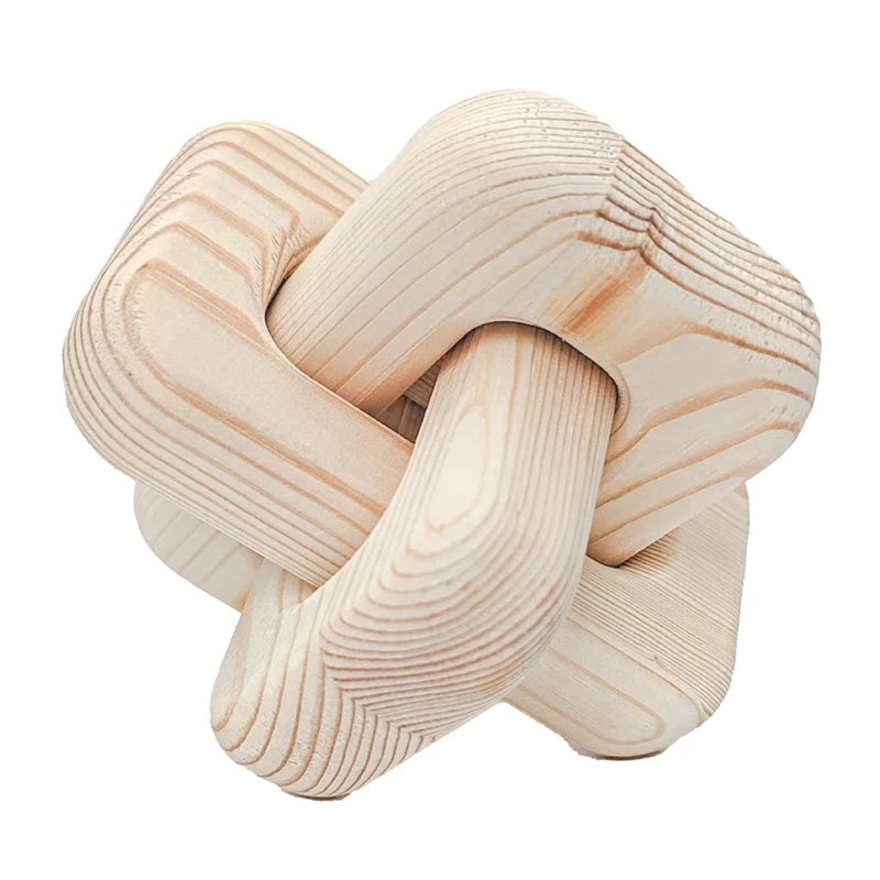 

Wood Chain Link Decor For Coffee Table Wood Knot Decor For Home Table, Shelf Decoration For Office & Farmhouse