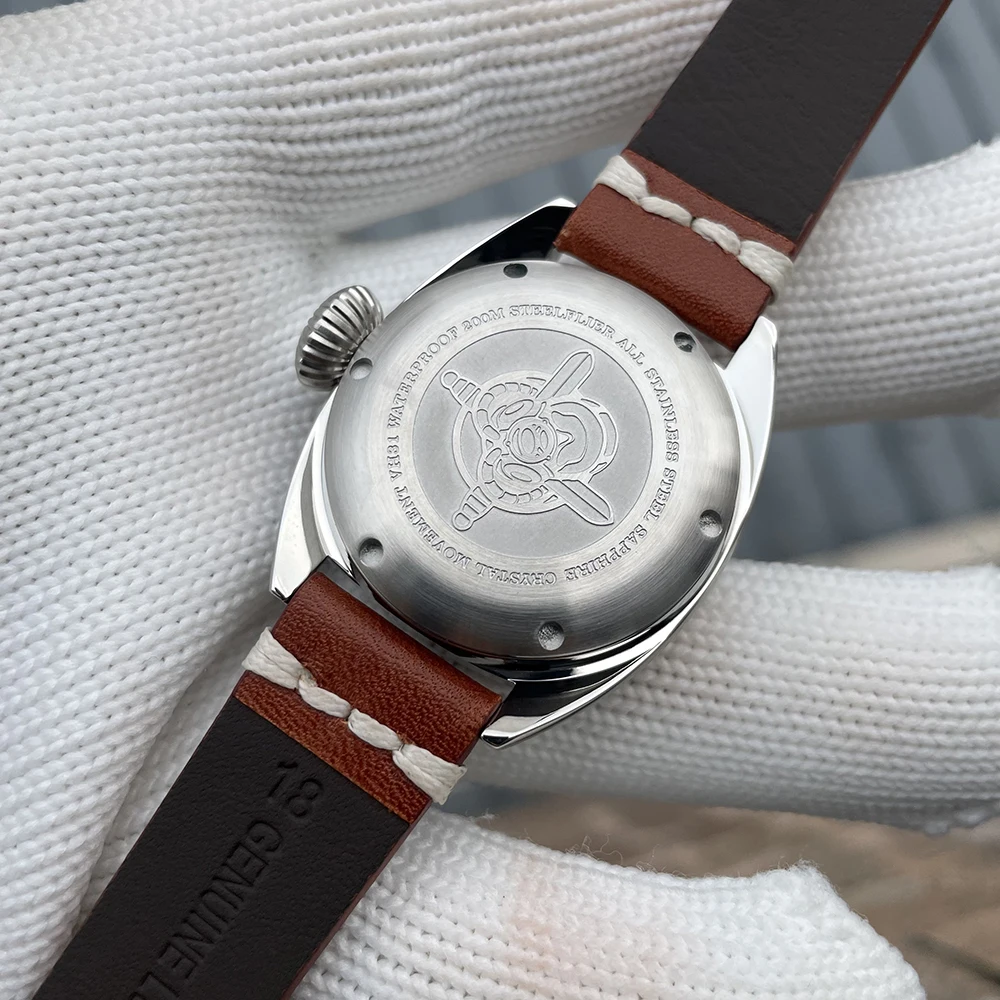 STEELFLIER SF745 Синтетическое сапфировое зеркало VH31 Кварцевые часы Швейцарские