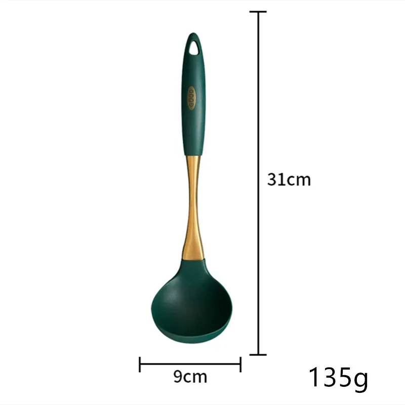 Силиконовый шпатель дуршлаг кухонная ложка антипригарная сковорода столовая