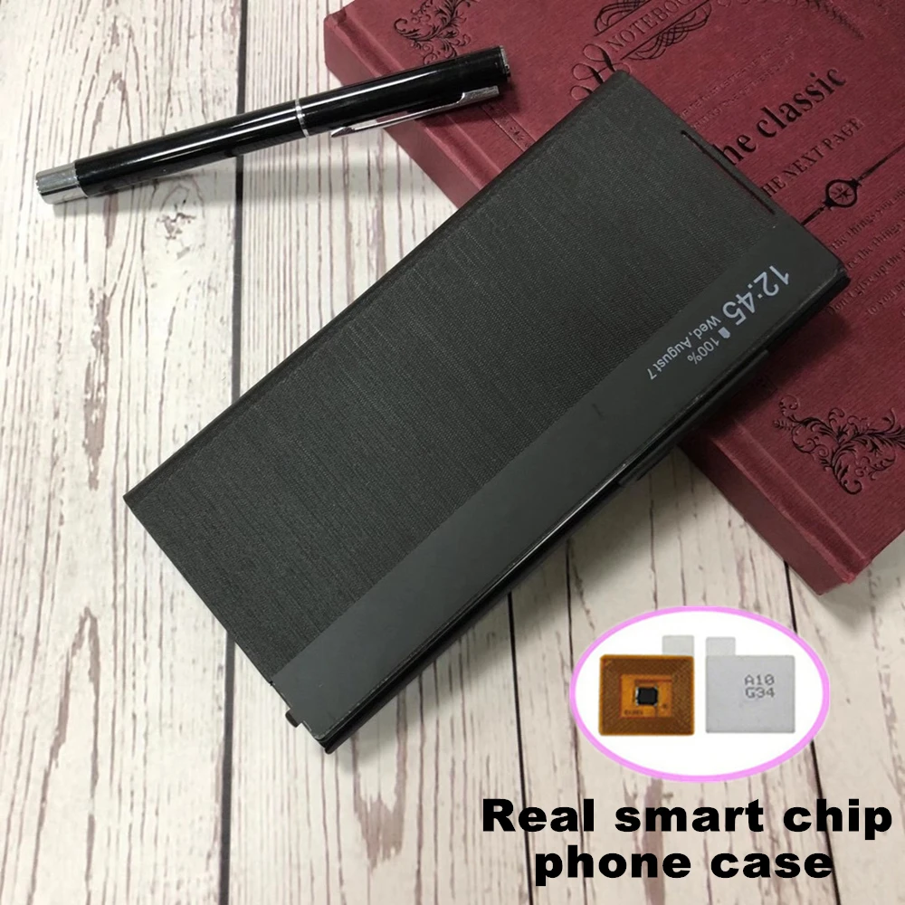 

Для Samsung Galaxy Note 20 Ultra 5G Free-откидной Чехол с окошком для экрана смартфона для Samsung Note 10 Plus кожаный чехол с откидной крышкой