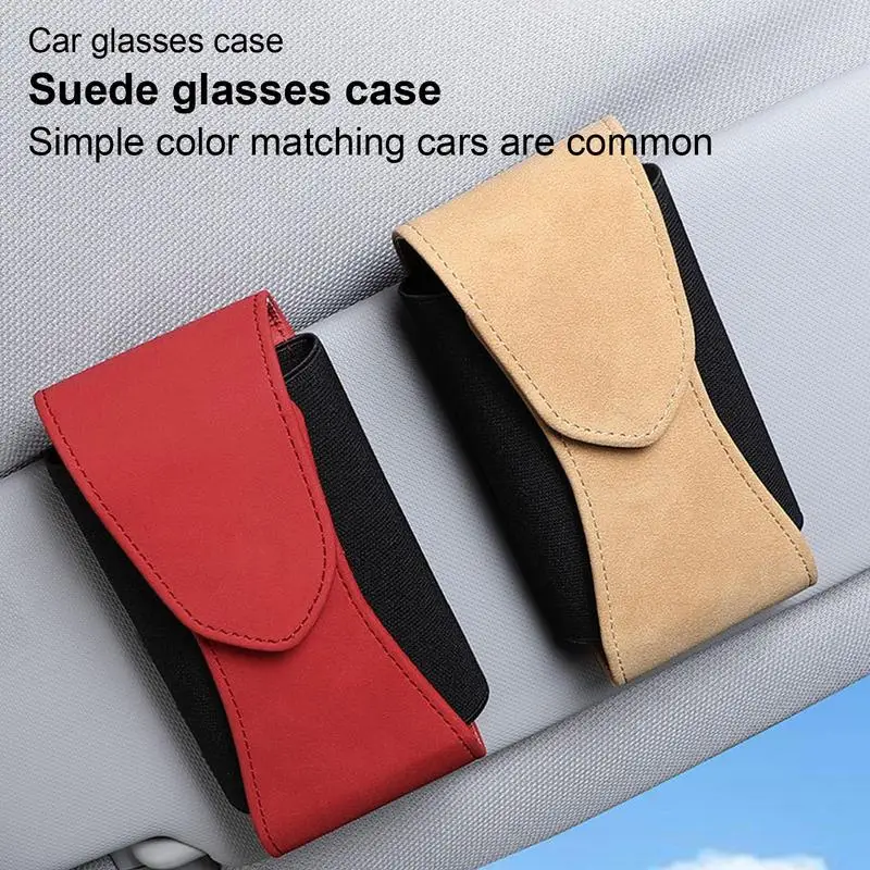

Glasses Clip Holder For Sun Visor Car Storage Box For Sunglasses Portable Vehicle Visor Accessories With Magnetic Closure For