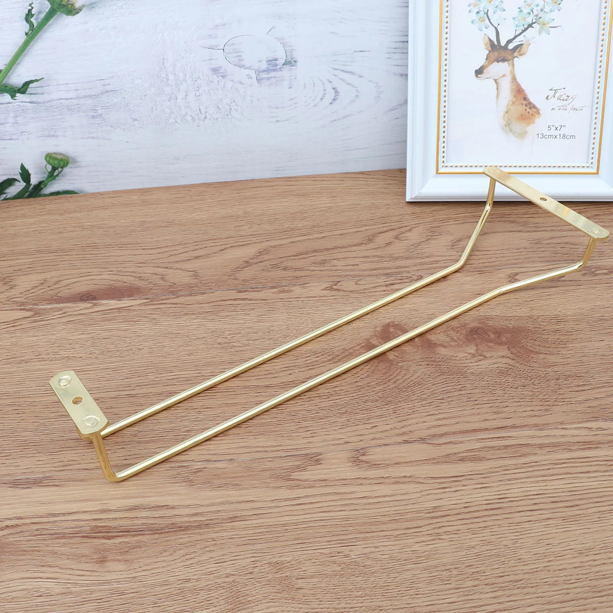 

Glass Racks Glass Holder Under Cabinet Rack Hanging Wire Stemware Rack Holder for Restaurant Kitchen