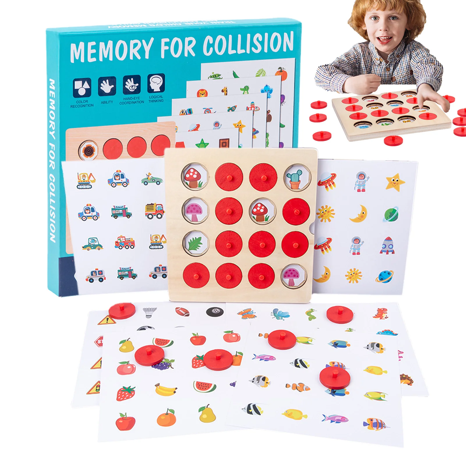 

Игра для сочетания памяти, настольные игры для девочек, игрушки Монтессори для малышей, деревянная Развивающая игра для сочетания памяти, н...