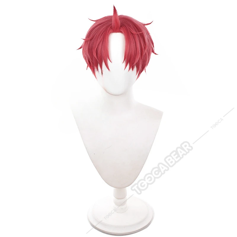 Jin Enjoji парик для косплея аниме Dandadan Jiji красные короткие серьги волос аксессуар Momo