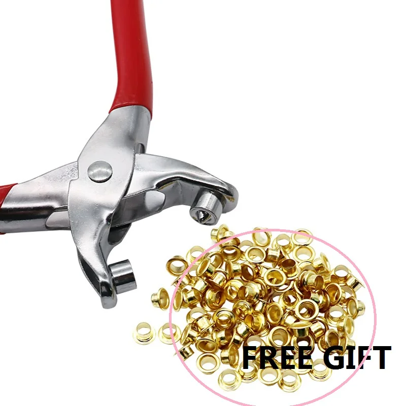 Набор плоскогубцев для люверсов пробивки с 100 металлическими Люверсами набор