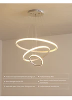 modern led ceiling chandelier for villa living bedroom dining room wrought iron chandelier home indoor lighting decorative lamps