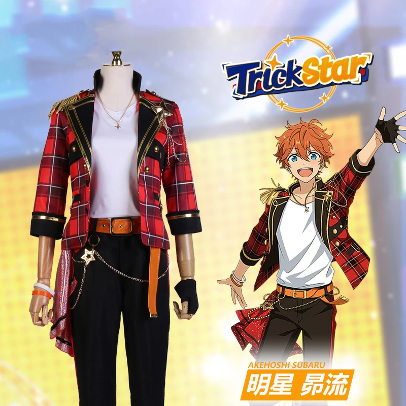 

COS-HoHo Ensemble Stars 2 TrickStar Isara Mao/Yuuki Makoto/Hidaka Hokuto Handsome Uniform Cosplay Costume Halloween Party Outfit