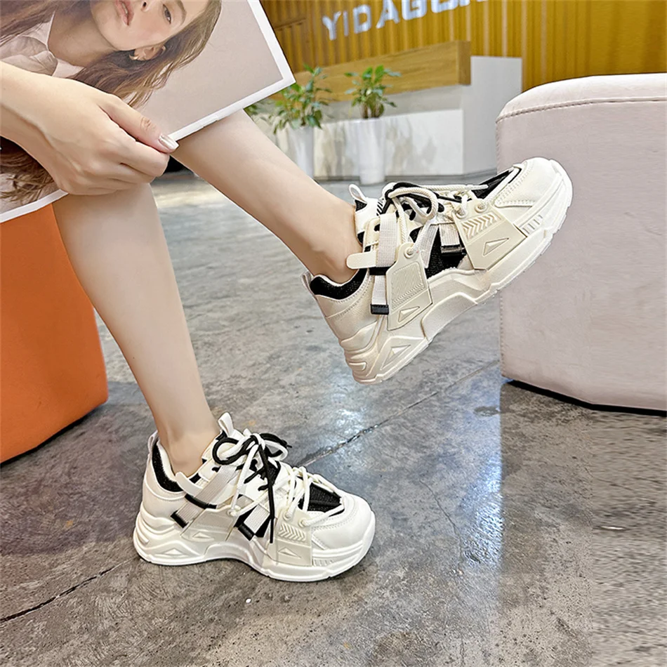 

New Fashions Mesh Breathable Sweat-absorbant Internet Celebrity Hot Style Women Shoes Non-slip Hard-wearing Women Casual Shoes