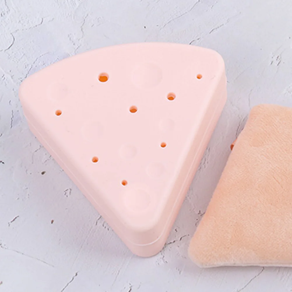 

2 Pcs Silicone Makeup Sponge Case Powder Puff Face Triangle Thermostat Makeup Accessories Must Haves Silica Gel Holder Silicone
