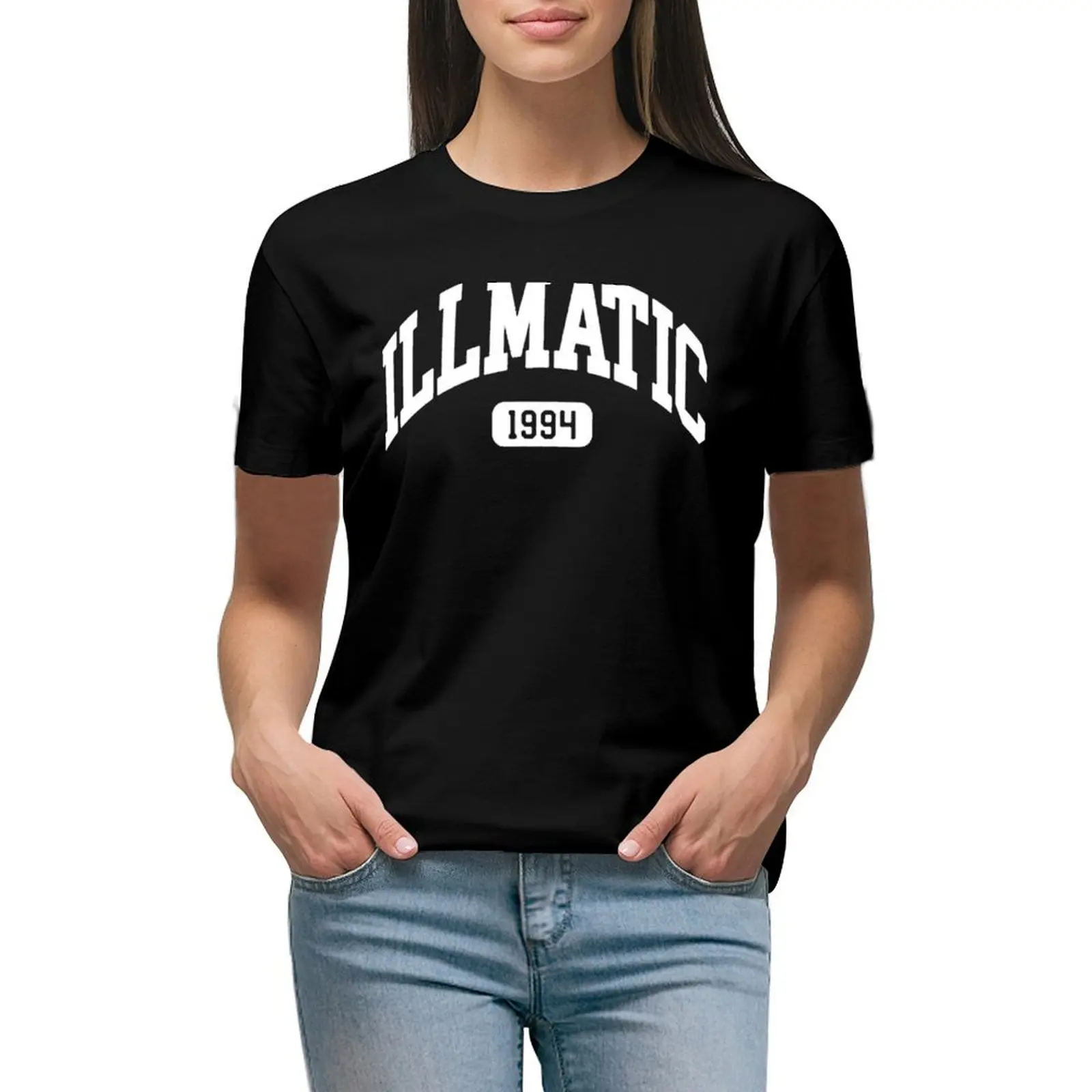 Illmatic коллегированная футболка забавные женские топы