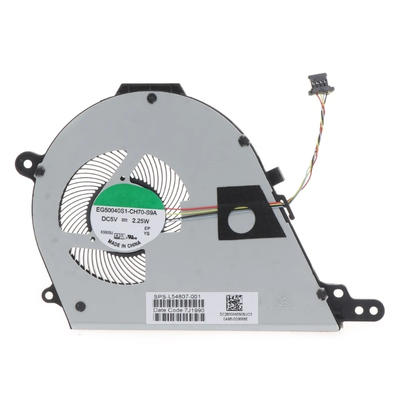 

Охлаждающий вентилятор для процессора ноутбука, Φ модуль для HPChromebook 15-DE 15-DE0010NR, медная трубка радиатора охлаждающий вентилятор для ноутбука