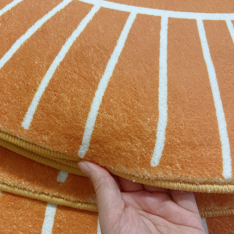 Круглый ковер в скандинавском стиле украшение для детской комнаты милый игровой