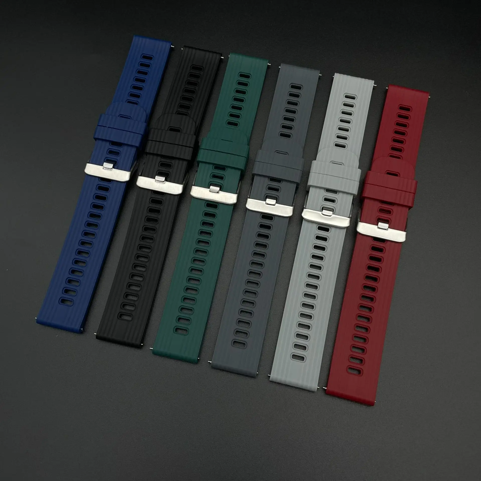 22mm Silicone Watch Band for Huawei Watch GT 2 46mm Soft Sport Strap Bracelet Watchband for Samsung Galaxy Watch 46mm Gear S3