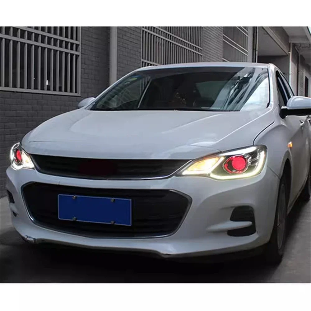Для 16-19 Chevrolet Cavalier Onix передняя фара автомобиля в сборе DRL дневные ходовые огни