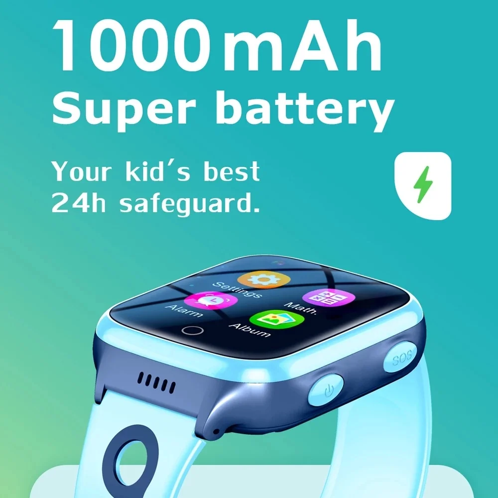 Детские Смарт-часы Xiaomi Mijia 4G с камерой SOS GPS Wi-Fi видеозвонок водонепроницаемый