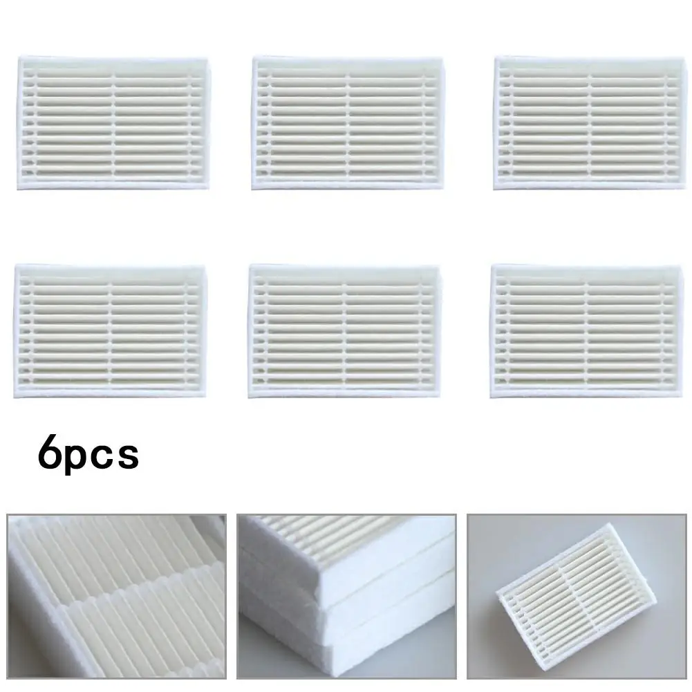 

6pcs HEPA Filter For MyGenie X750 X990,ZX1000,P1 P2 P3 Robot Vacuum Cleaner Filter Part Household Cleaning Sweeper Accessories