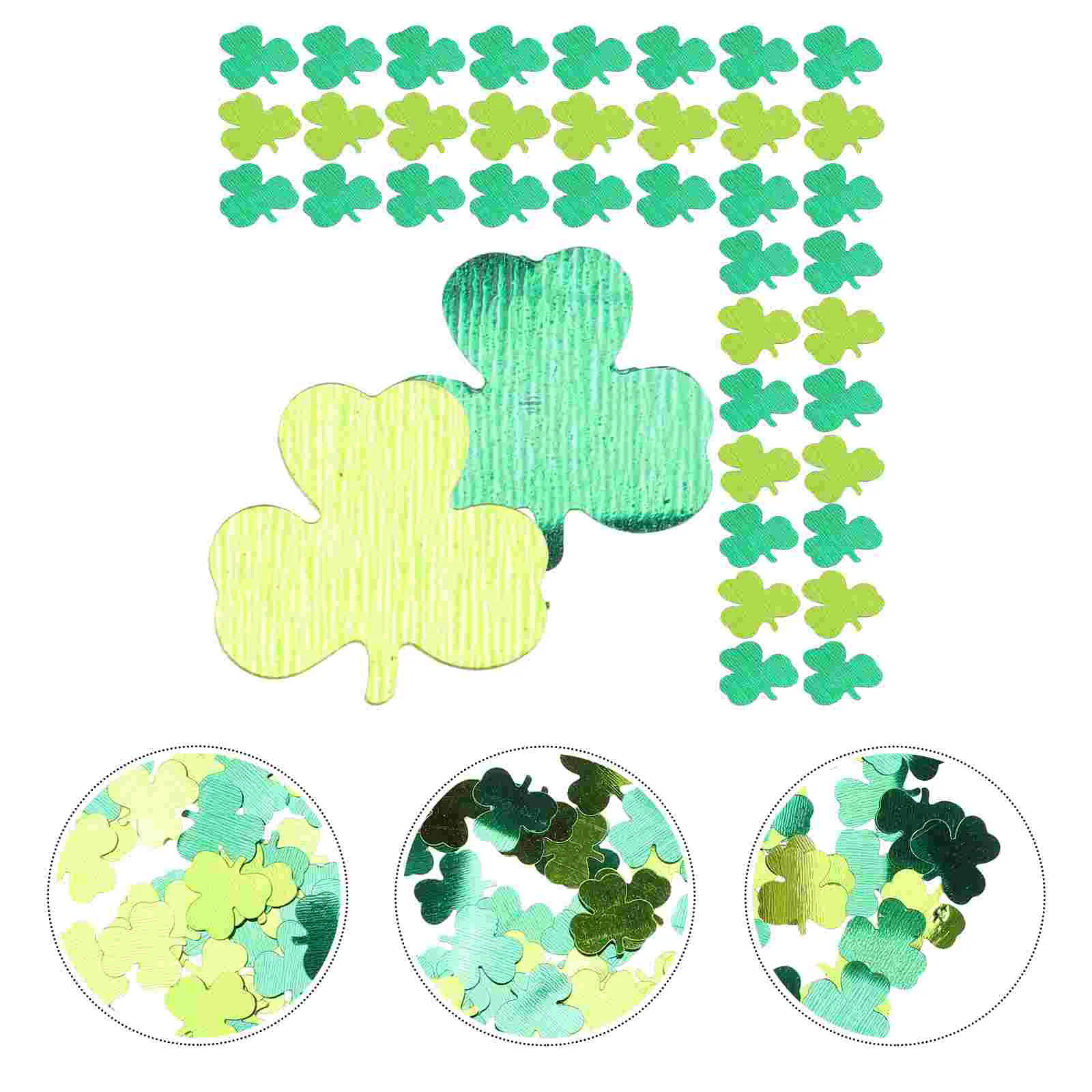 

2 Bags Of Compact Novel Decorative Enough Shamrock Shape Sequins St Patricks Party Decor for Festival Supply Party Layour
