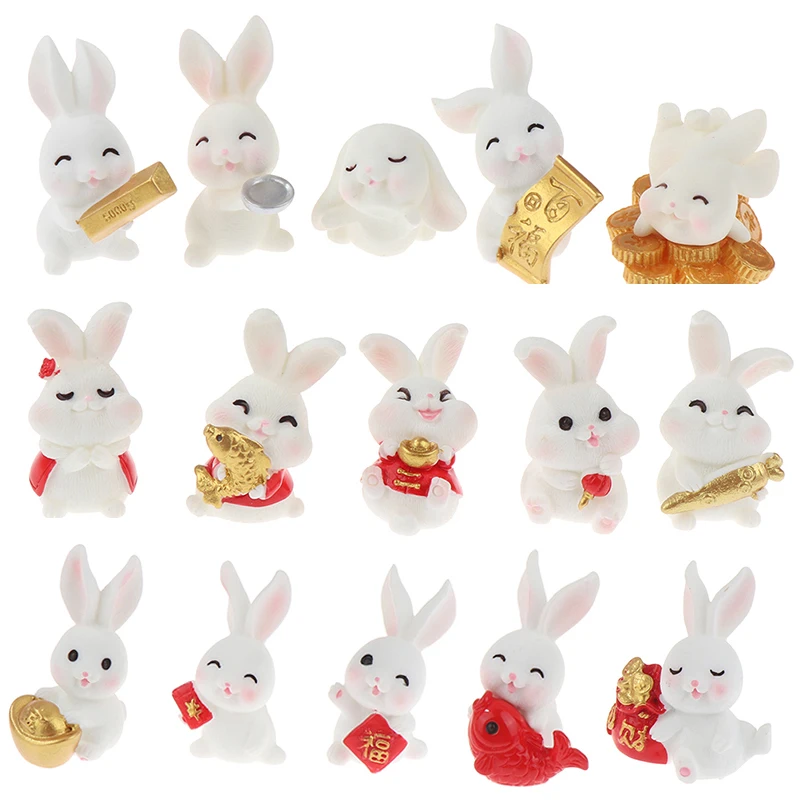 

4/5/6 шт., декоративные фигурки кроликов, 2023