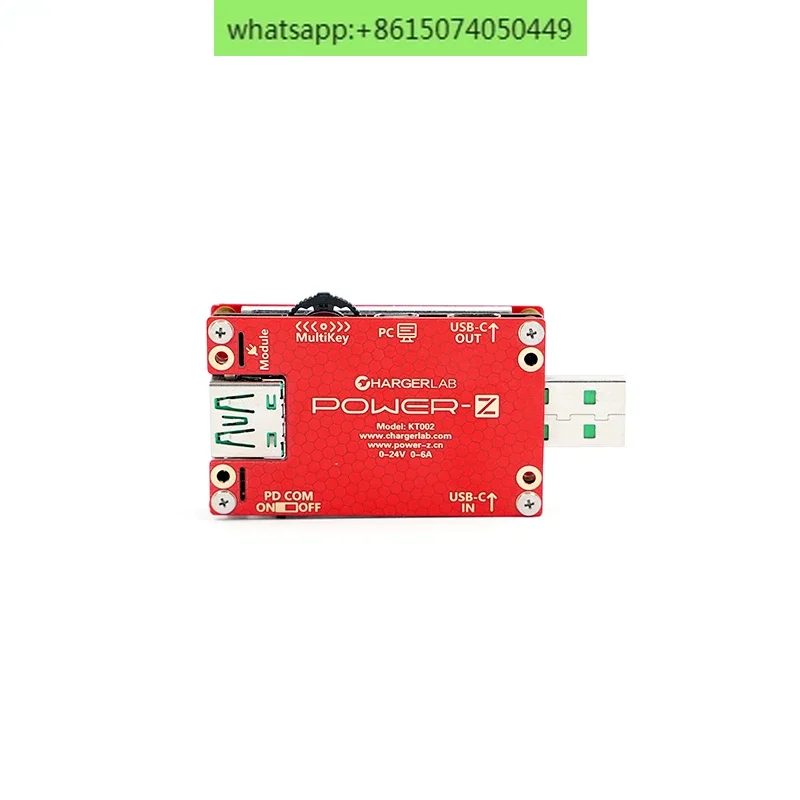Прибор для обмана напряжения ChargerLAB POWER-Z USB PD KT002 сетевой тестер зарядки