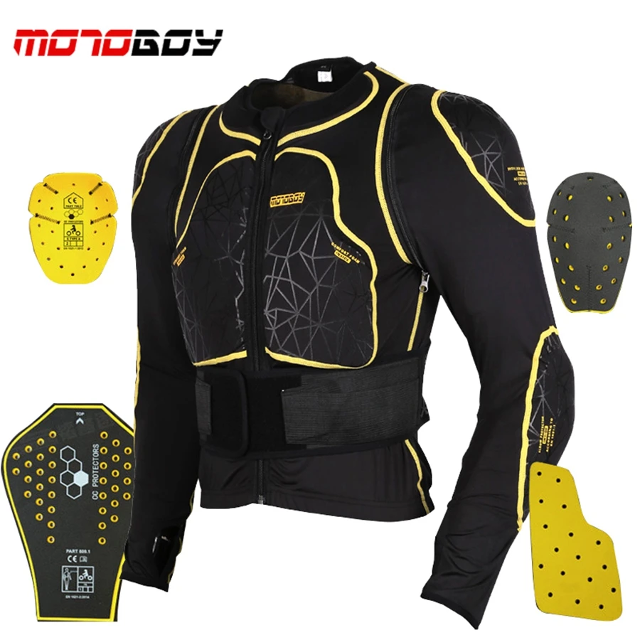 

Free shipping 1pcs Motorcycle Full Body Armor Motorcycle Body Protector Motocross Protective Jacket With 7pcs Pads