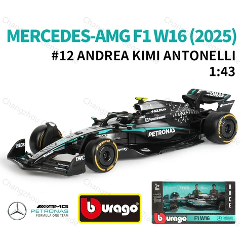 Bburago Mercedes-AMG 2025 W16 E Performance 1:43