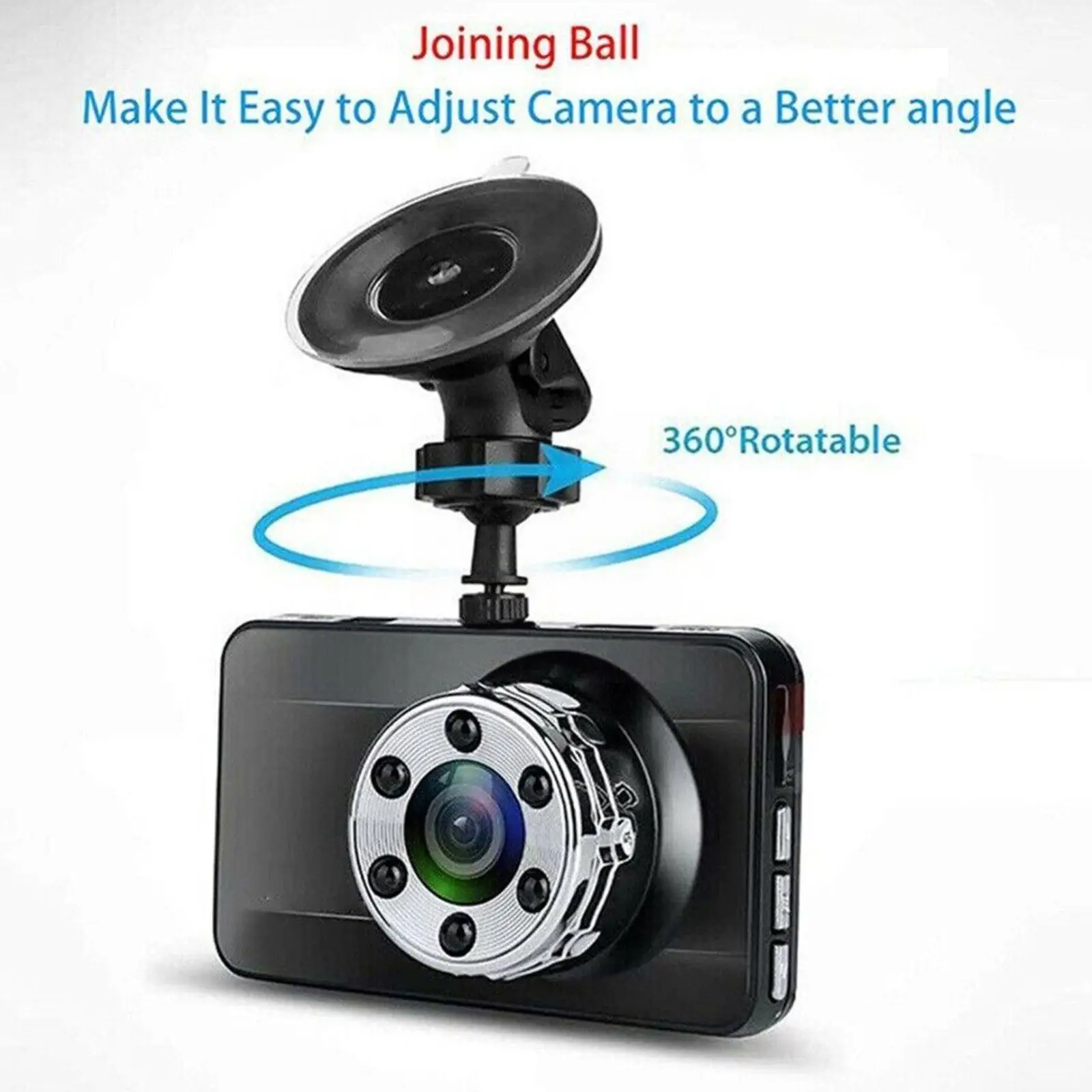 New Car Driving Recorder Bracket 360 Degree Rotating Car Holder Sport DV Camera Mount For Xiaomi YI GoPro DVR Holder T6T6 images - 6