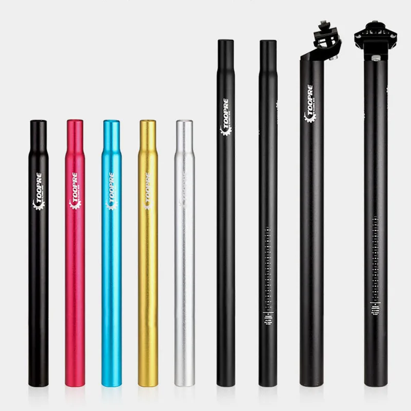 

25.4 27.2 28.6 30.8mm MTB seatpost 350 450mm Aluminum Alloy seat tube Long fixed gear seat post extension Bike Parts Aceessories