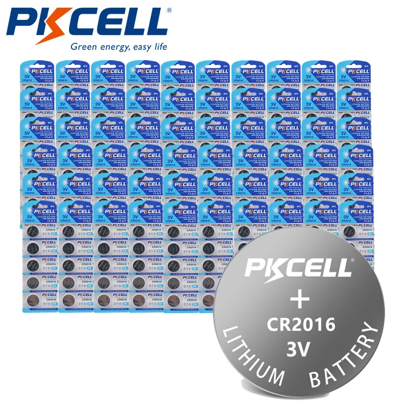 

300Pcs 3V CR2016 CR 2016 Lithium Battery DL2016 KCR2016 LM2016 BR2016 EE6277 Lithium Button Coin Cell Bateria Batteries