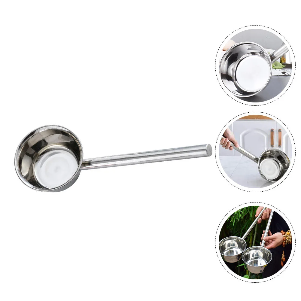

Extended Handle Ladle Lengthened Water Bailer Thickened Japanese Shampoo Kitchen Scoop Spoon Sturdy Ladles Dining Hall