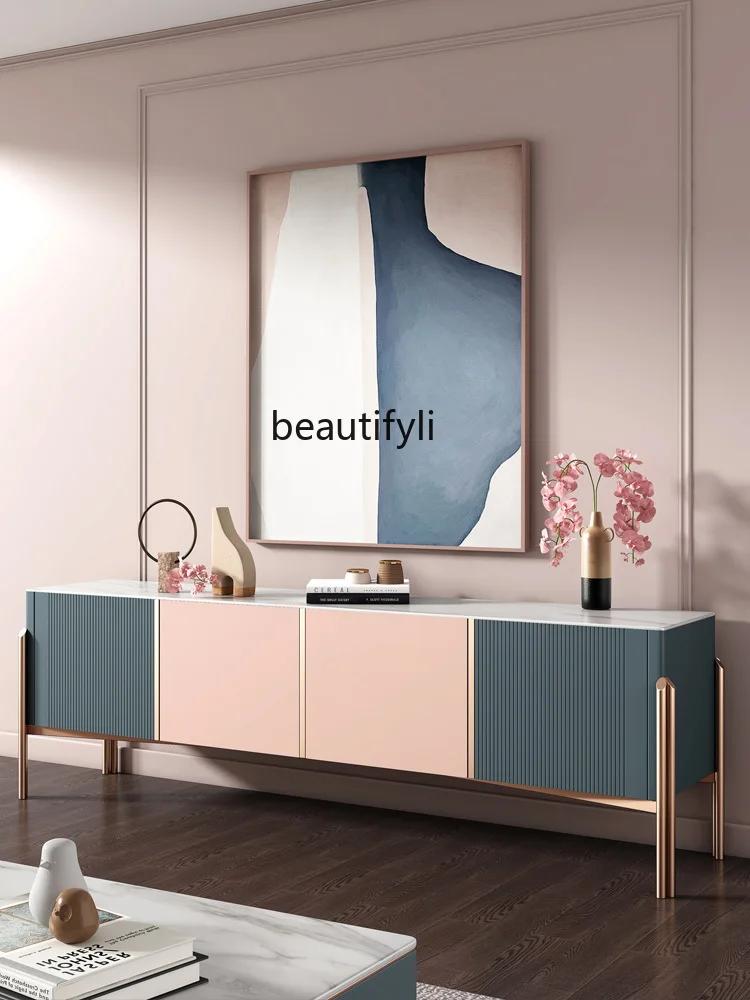 

Роскошная каменная тарелка zqLight, шкафчик для телевизора и чайный столик, современная каменная тарелка, Минималистичная Подставка для телев...