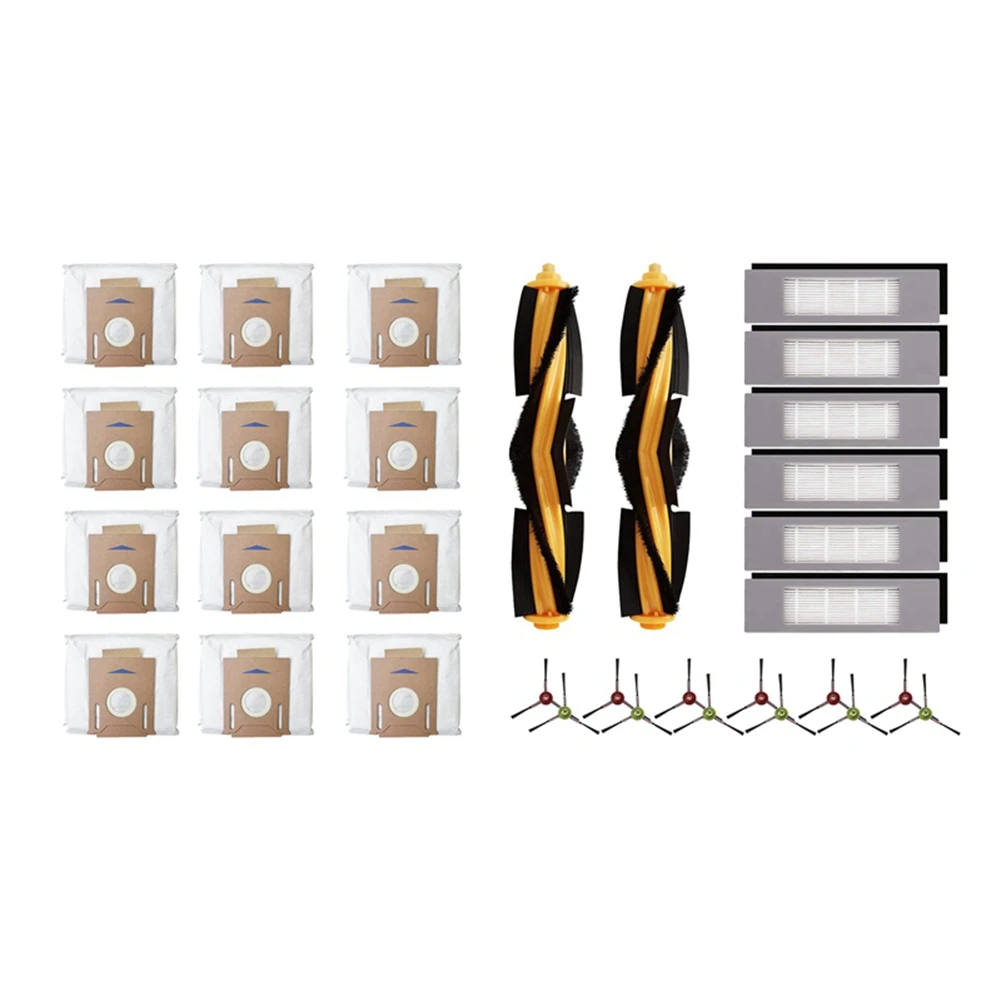 

Suitable for Ecovacs Deebot Ozmo T8/T8 Max/T8 Aivi Vacuum Cleaner Main Brush Side Brush Filter Dust Bag Kit Replacement