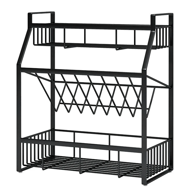 

HOT SALE Kitchen Spice Rack Spice Sauce Condiment Organizer Shelf Space Saving Seasoning Bottle Rack Kitchen Rack