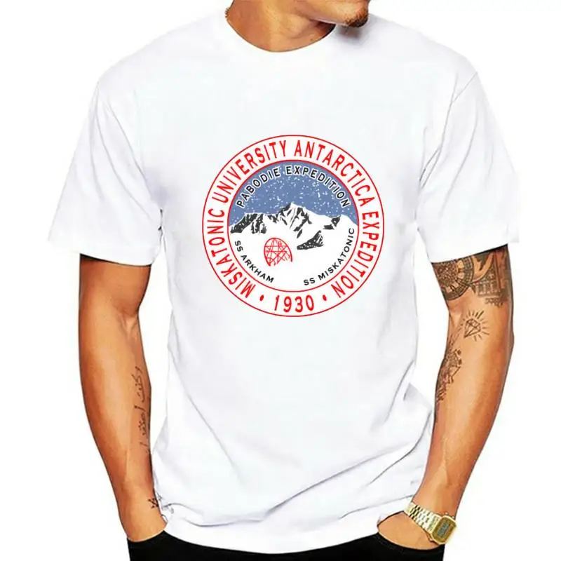 

Men t-shirt Lovecrafts Miskatonic Antarctica Expedition tshirt Women t shirt