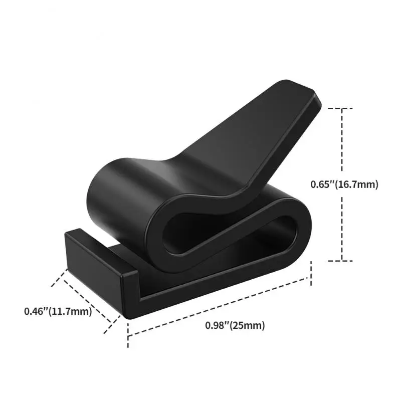 

High Impact Resistance Mask Hook Not Easy To Break Practical Mask Holder Cold Resistance Below Zero Helmet Hook Black