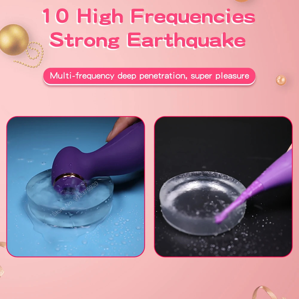 Вагинальный вибратор на присосках для клитора Женский Вакуумный Стимулятор