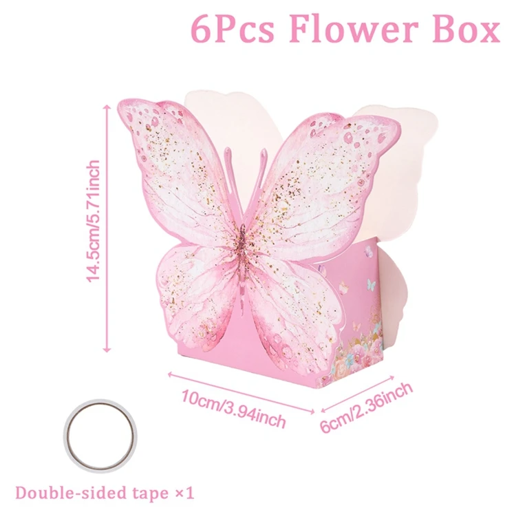 

Набор 3D бабочек для декора