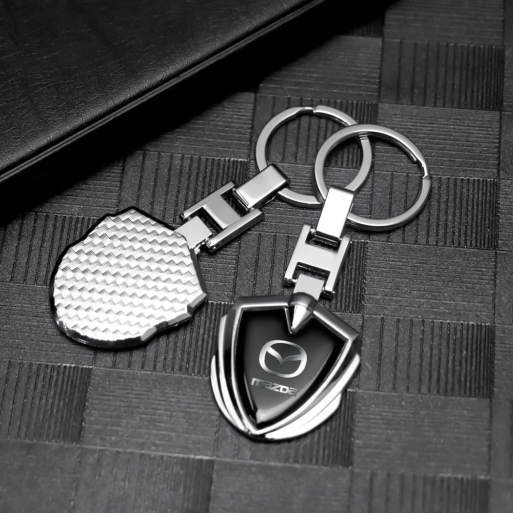 

1Pcs 3D Zinc Alloy Car Key Ring Decoration Keychain Key Holder Accessories For Mazda MS 3 Bk 6 2 5 Cx30 Axela CX-3 MX-5 CX-5 CX8