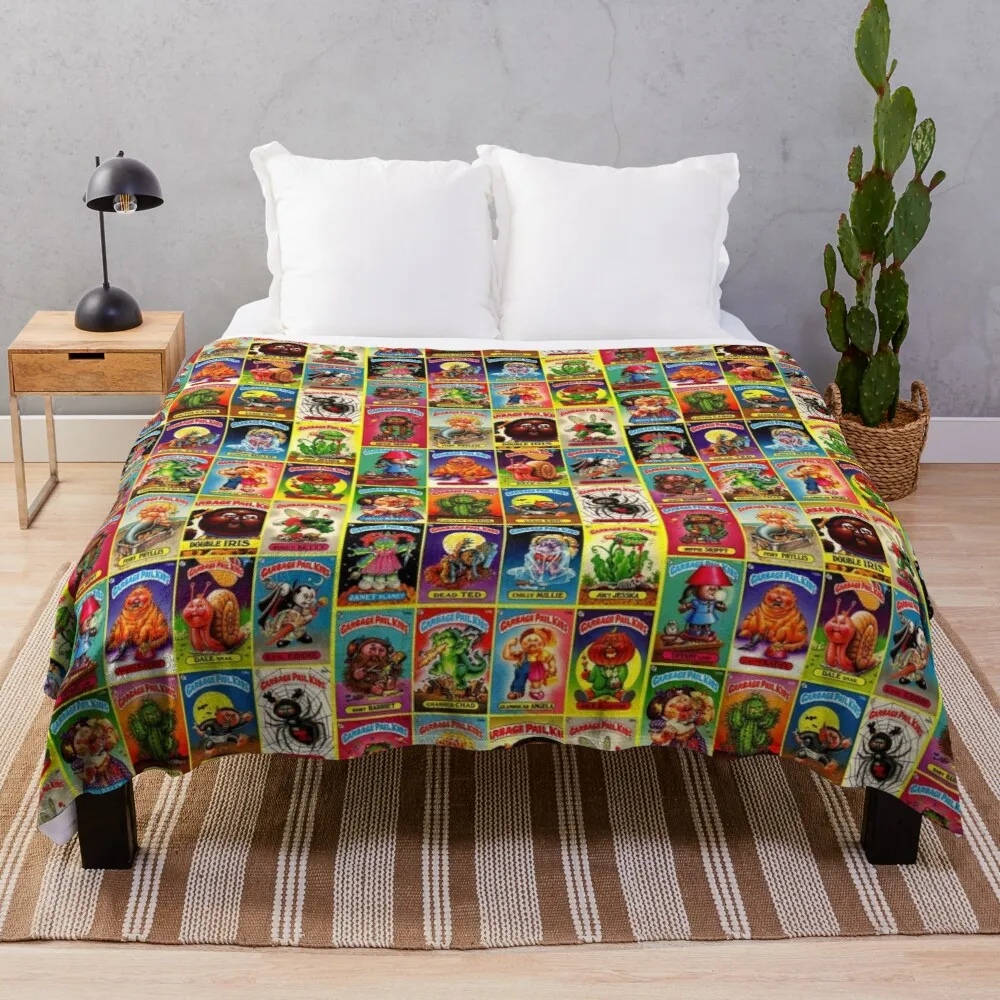 

Garbage Pail KIds Throw Blanket couple sheep wool blanket microfiber fabric crochet blankets velor blankets