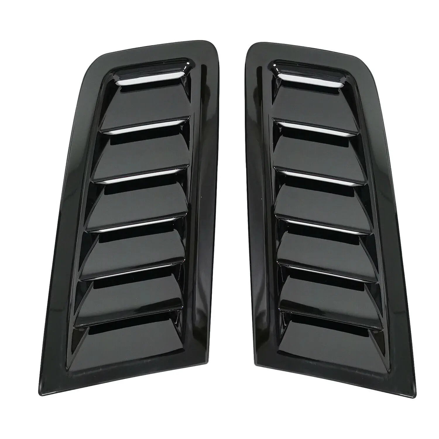 

Pair Universal Front bonnet vents Hood Trim Cover For Ford Focus RS ST MK2 MK3 Style ABS Glossy Black