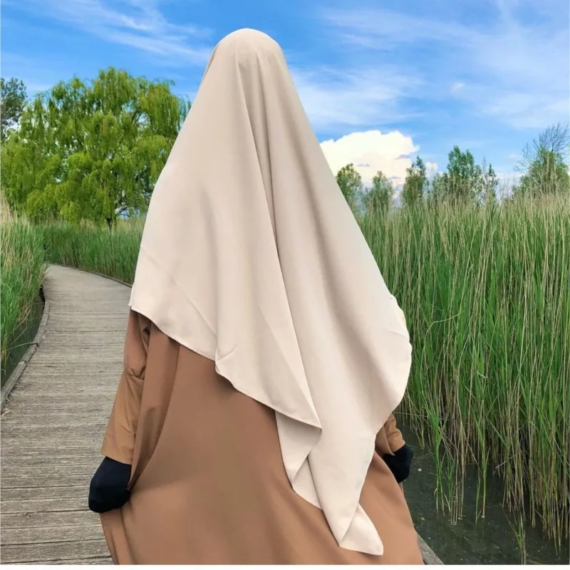 15 Colors Muslim Shopee Middle East Dubai Turkish Abaya Headscarf A Woman's Headscarf In Solid Colors
