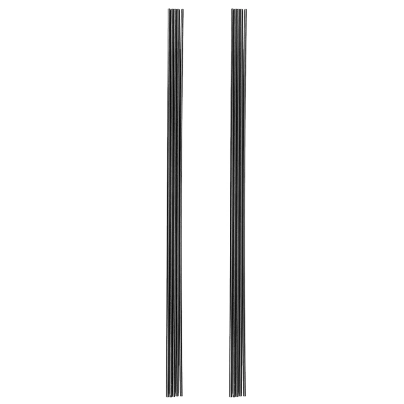 

Hot AD-10Pcs 4Mm Black Carbon Fibre Rods Rod 500Mm Long For Sand-Table RC Airplane DIY
