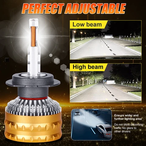 H4 Светодиодная автомобильная фара Canbus LED H7 H8 H9 H11 H1 9005 HB3 9006 HB4 Автоматическая светодиодная лампа противотуманная лампа 9670 CSP Chip 1300W 1500000LM 6000K 12V